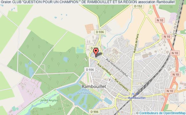 plan association Club "question Pour Un Champion " De Rambouillet Et Sa RÉgion Rambouillet