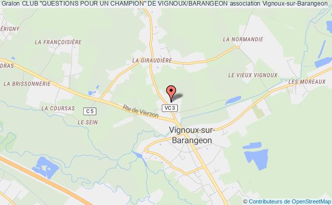 plan association Club "questions Pour Un Champion" De Vignoux/barangeon Vignoux-sur-Barangeon