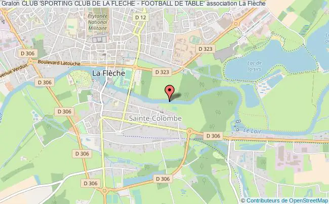 plan association Club 'sporting Club De La Fleche - Football De Table' La    Flèche