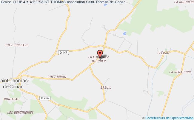 plan association Club 4 X 4 De Saint Thomas Saint-Thomas-de-Conac