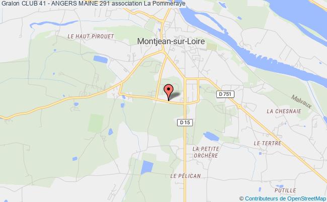 plan association Club 41 - Angers Maine 291 Mauges-sur-Loire
