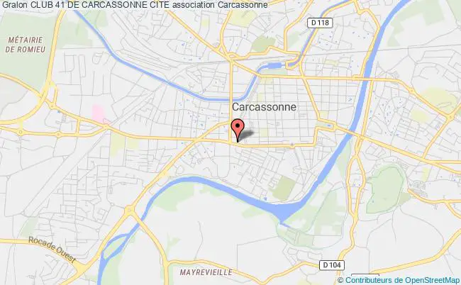 plan association Club 41 De Carcassonne Cite Carcassonne