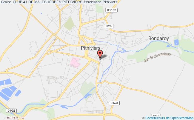 plan association Club 41 De Malesherbes Pithiviers Pithiviers