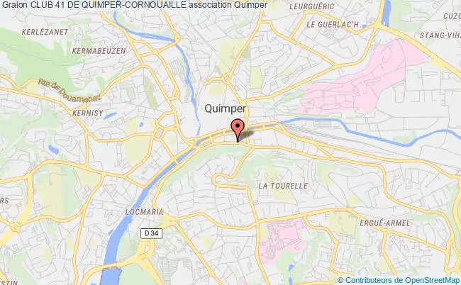 plan association Club 41 De Quimper-cornouaille Quimper