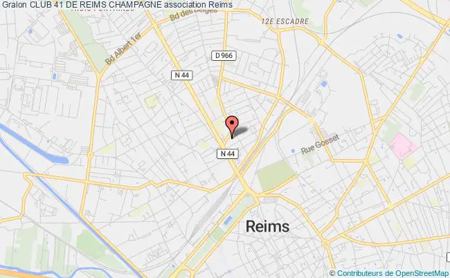plan association Club 41 De Reims Champagne Reims