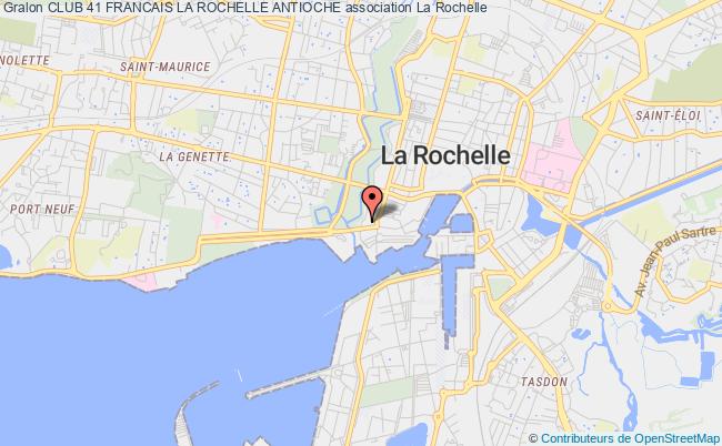 plan association Club 41 Francais La Rochelle Antioche La Rochelle