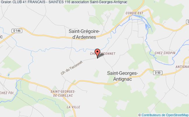 plan association Club 41 Francais - Saintes 116 Saint-Georges-Antignac