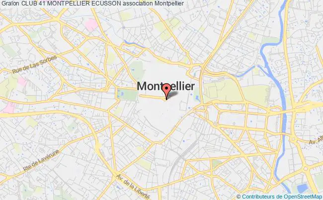 plan association Club 41 Montpellier Ecusson Montpellier