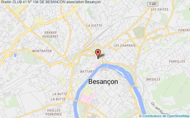 plan association Club 41 N° 104 De Besancon Besançon