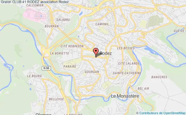 plan association Club 41 Rodez Rodez