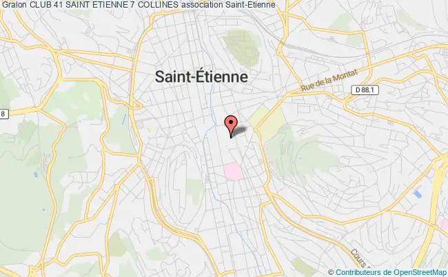 plan association Club 41 Saint Etienne 7 Collines Saint-Étienne