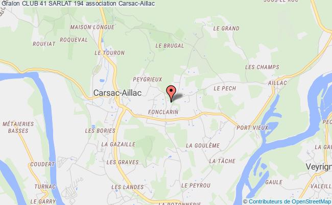 plan association Club 41 Sarlat 194 Carsac-Aillac