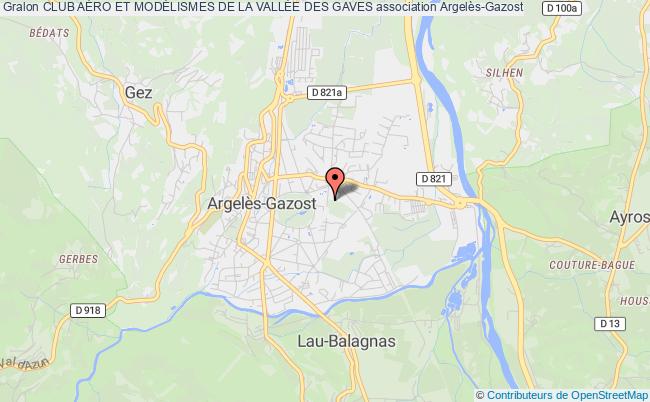 plan association Club AÉro Et ModÉlismes De La VallÉe Des Gaves Argelès-Gazost