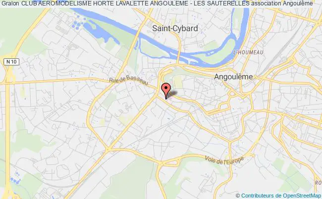 plan association Club Aeromodelisme Horte Lavalette Angouleme - Les Sauterelles Angoulême