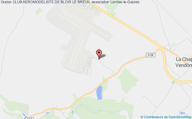 plan association Club Aeromodeliste De Blois Le Breuil Landes-le-Gaulois