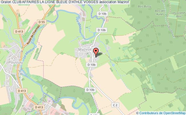 plan association Club Affaires La Ligne Bleue D'athle Vosges Mazirot