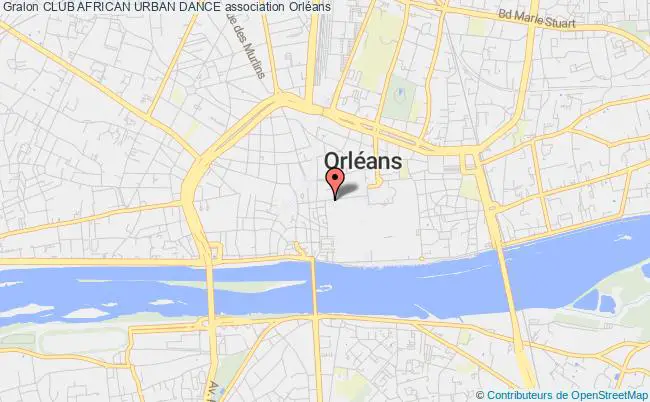 plan association Club African Urban Dance Orléans