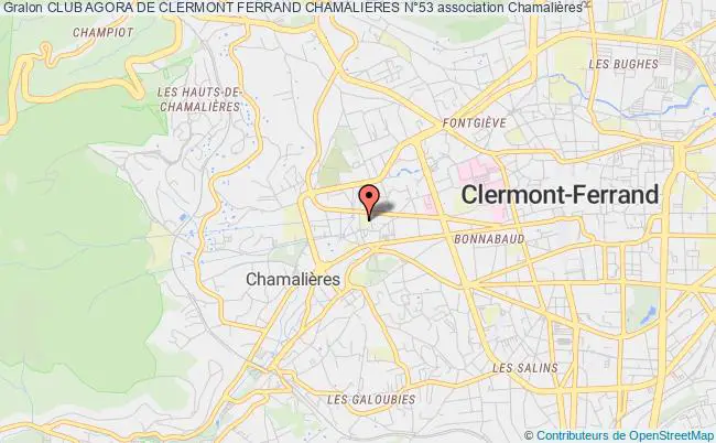plan association Club Agora De Clermont Ferrand Chamalieres N°53 Chamalières
