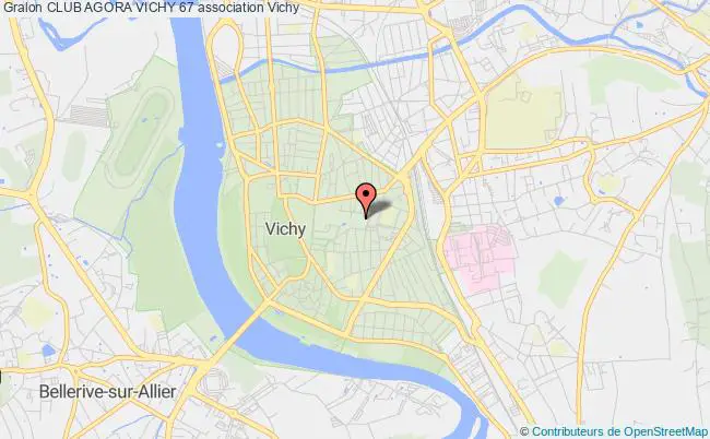 plan association Club Agora Vichy 67 Vichy