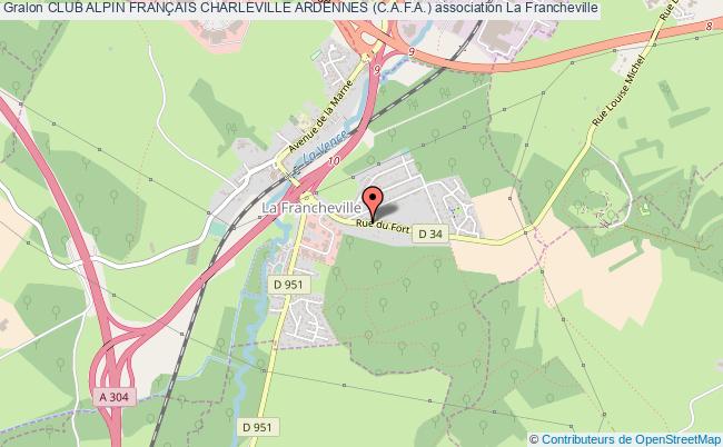 plan association Club Alpin FranÇais Charleville Ardennes (c.a.f.a.) La    Francheville