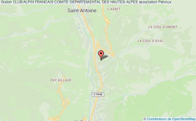 plan association Club Alpin Francais Comite Departemental Des Hautes-alpes Vallouise-Pelvoux