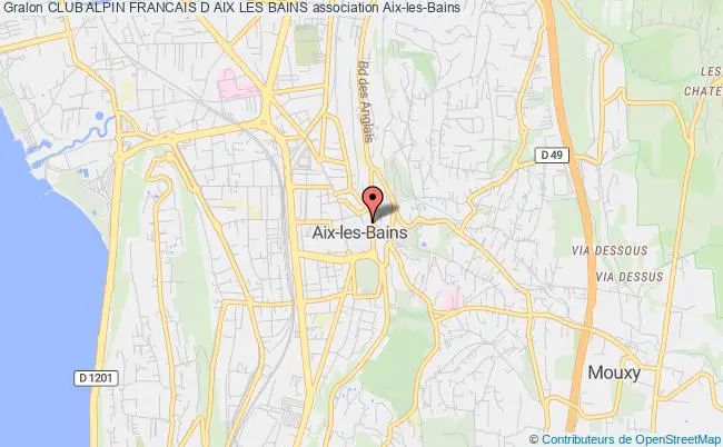 plan association Club Alpin Francais D Aix Les Bains Aix-les-Bains