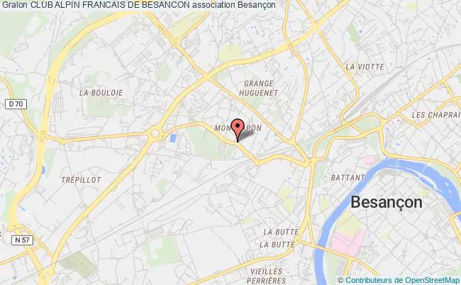 plan association Club Alpin Francais De Besancon Besançon