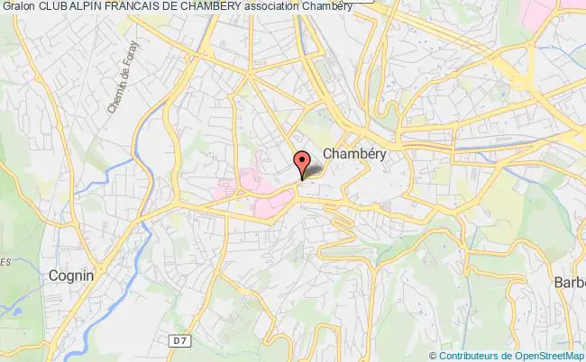 plan association Club Alpin Francais De Chambery Chambéry