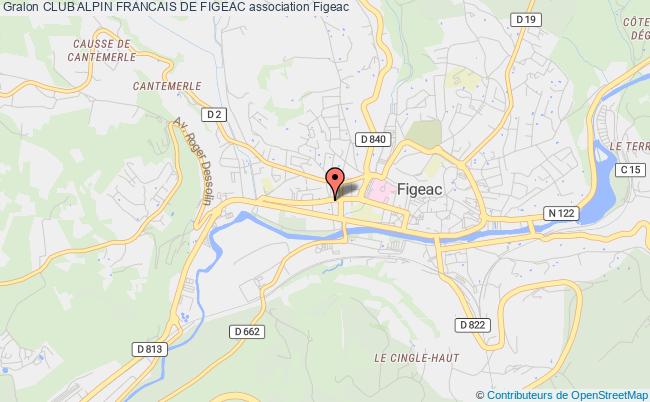 plan association Club Alpin Francais De Figeac Figeac