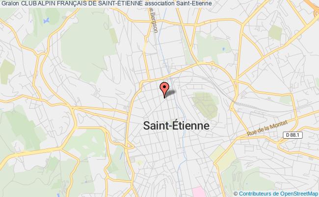 plan association Club Alpin FranÇais De Saint-Étienne Saint-Étienne
