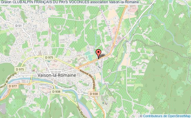 plan association Club Alpin FranÇais Du Pays Voconces Vaison-la-Romaine