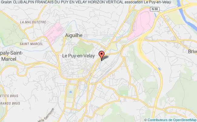 plan association Club Alpin Francais Du Puy En Velay Horizon Vertical Le Puy-en-Velay