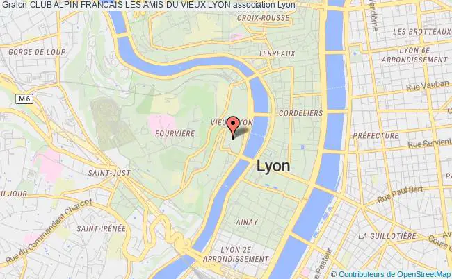 plan association Club Alpin Francais Les Amis Du Vieux Lyon Lyon