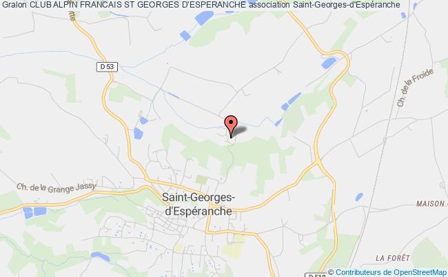 plan association Club Alpin Francais St Georges D'esperanche Saint-Georges-d'Espéranche