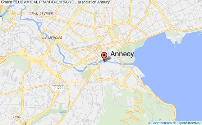 plan association Club Amical Franco-espagnol Annecy