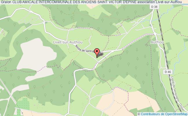 plan association Club Amicale Intercommunale Des Anciens Saint Victor D'epine Livet-sur-Authou