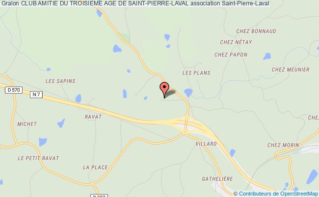 plan association Club Amitie Du Troisieme Age De Saint-pierre-laval Saint-Pierre-Laval
