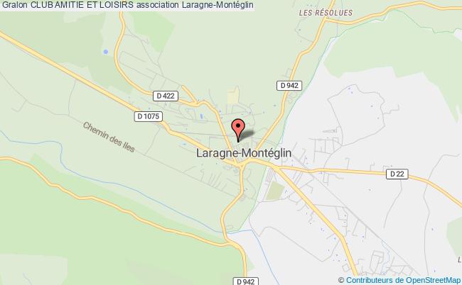 plan association Club Amitie Et Loisirs Laragne-Montéglin