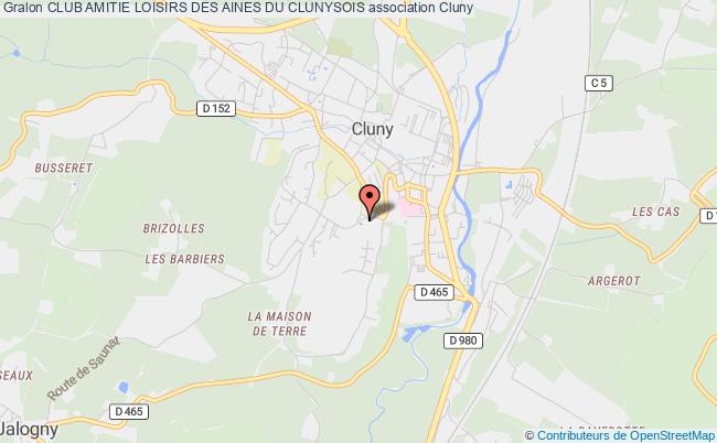 plan association Club Amitie Loisirs Des Aines Du Clunysois Cluny