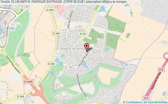 plan association Club Amitie Partage Entraide (cape Bleue) Magny-le-Hongre