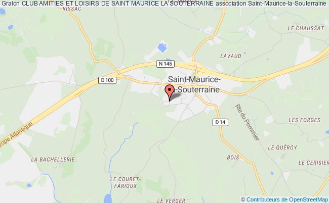 plan association Club Amities Et Loisirs De Saint Maurice La Souterraine Saint-Maurice-la-Souterraine