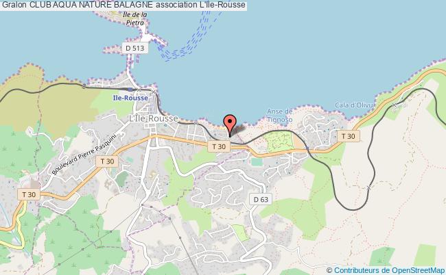 plan association Club Aqua Nature Balagne 