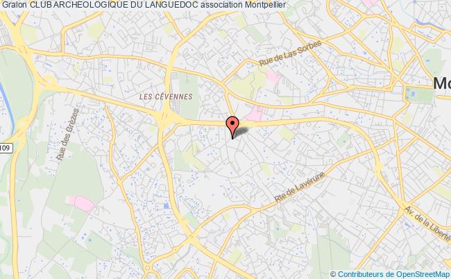 plan association Club Archeologique Du Languedoc Montpellier