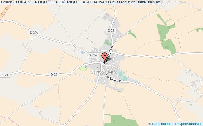 plan association Club Argentique Et Numerique Saint Sauvantais Saint-Sauvant