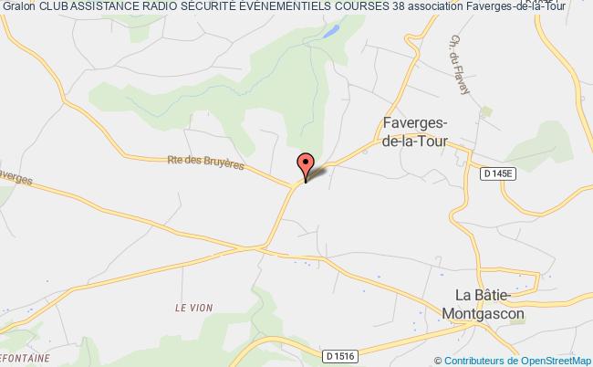 plan association Club Assistance Radio SÉcuritÉ ÉvÉnementiels Courses 38 Faverges-de-la-Tour