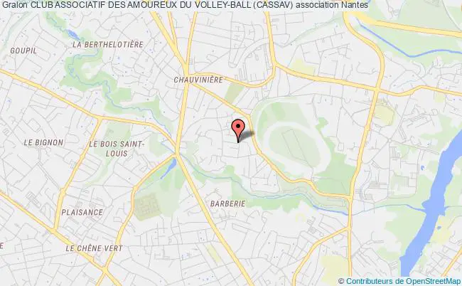 plan association Club Associatif Des Amoureux Du Volley-ball (cassav) Nantes