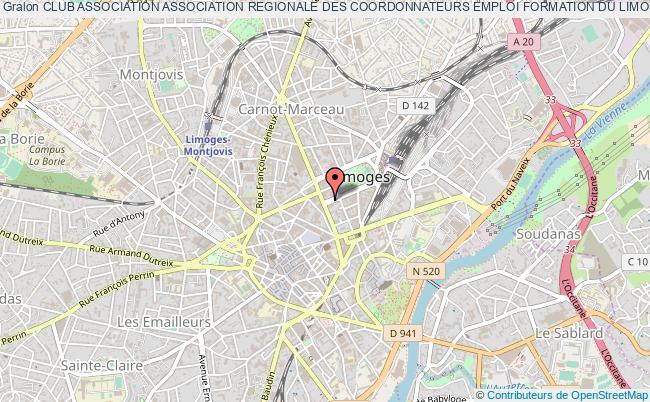 plan association Club Association Association Regionale Des Coordonnateurs Emploi Formation Du Limousin Limoges