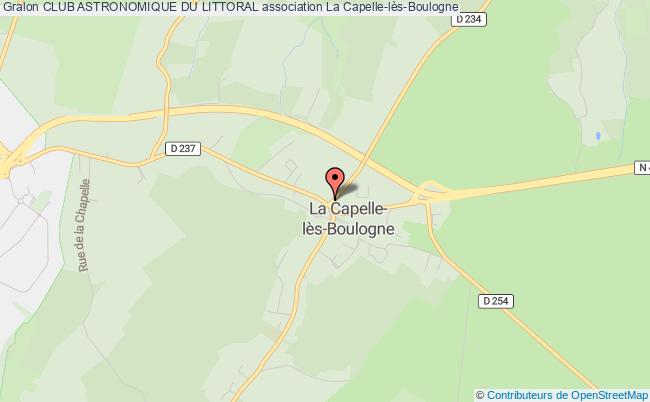 plan association Club Astronomique Du Littoral La    Capelle-lès-Boulogne