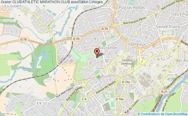 plan association Club Athletic Marathon Club Limoges