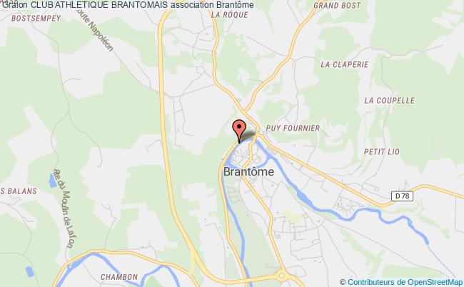 plan association Club Athletique Brantomais Brantôme
